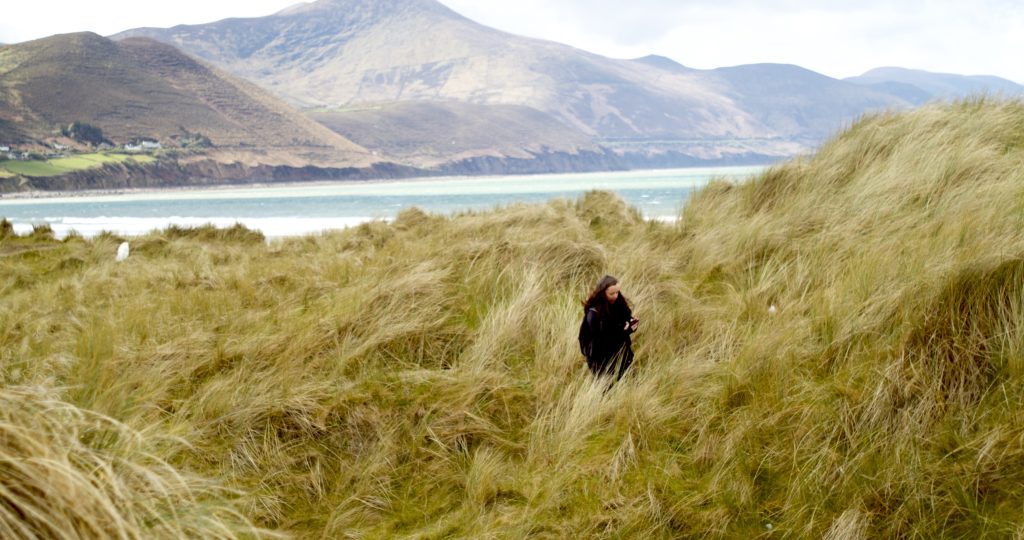 Jasmine explores Rossbeigh dunes